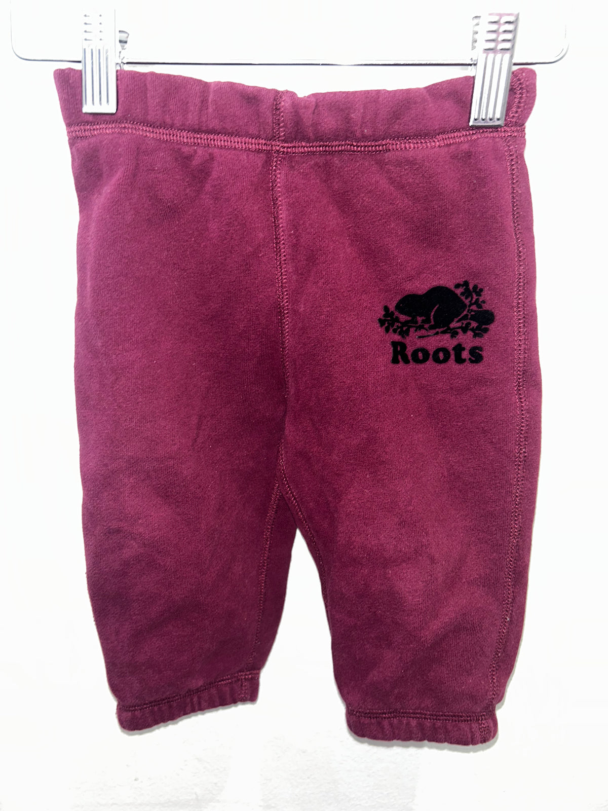 Roots maroon jogger set 6-12m