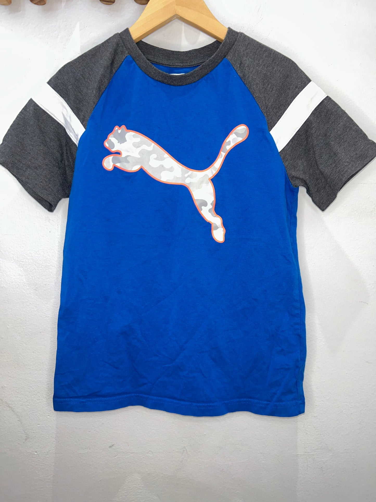 Blue Puma tee 10-12y