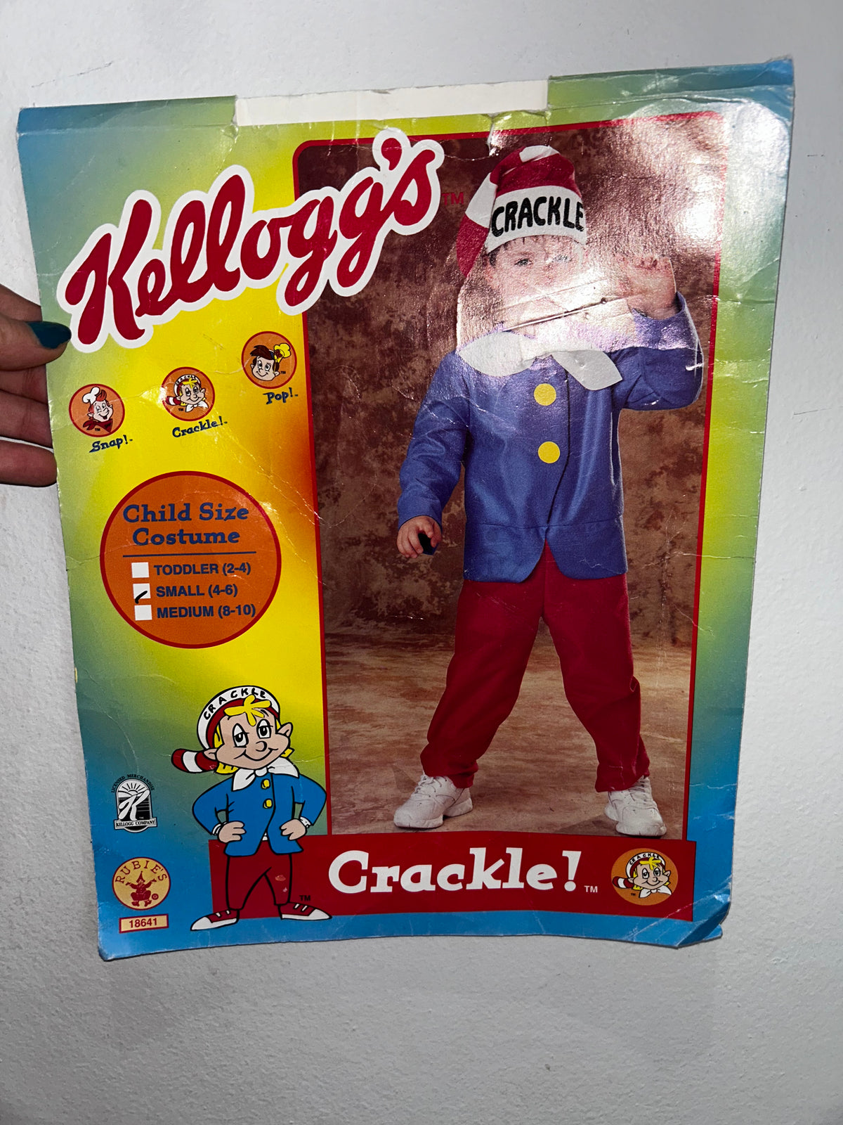 Crackle (cereal celebrity) costume 4-6y
