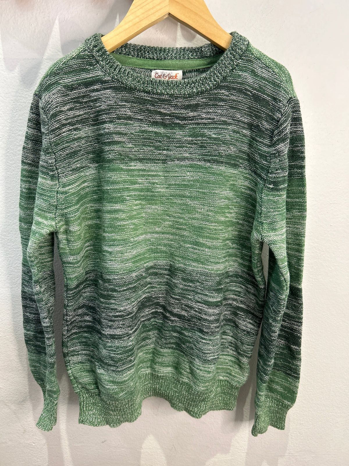Shades of green sweater 6-7y
