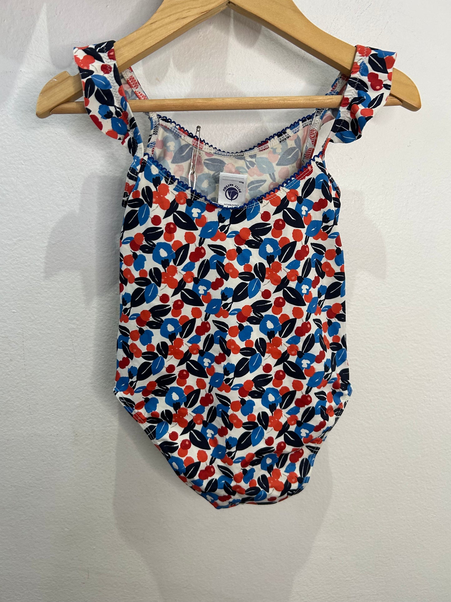Petit Bateau cherries swimsuit 24m
