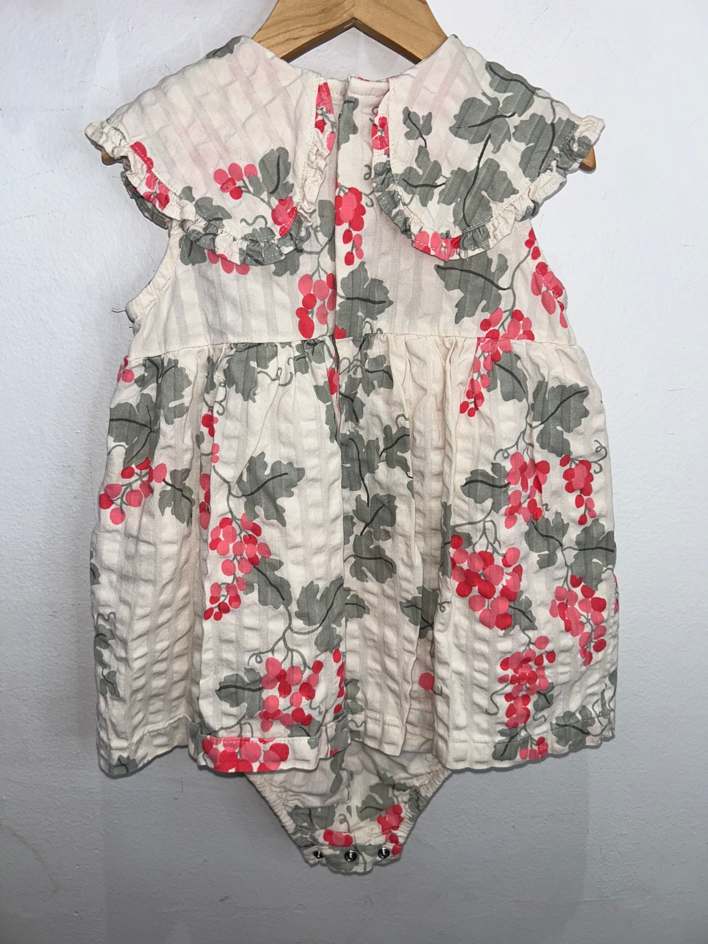 Garbo & Friends red grapes dress 1-2y