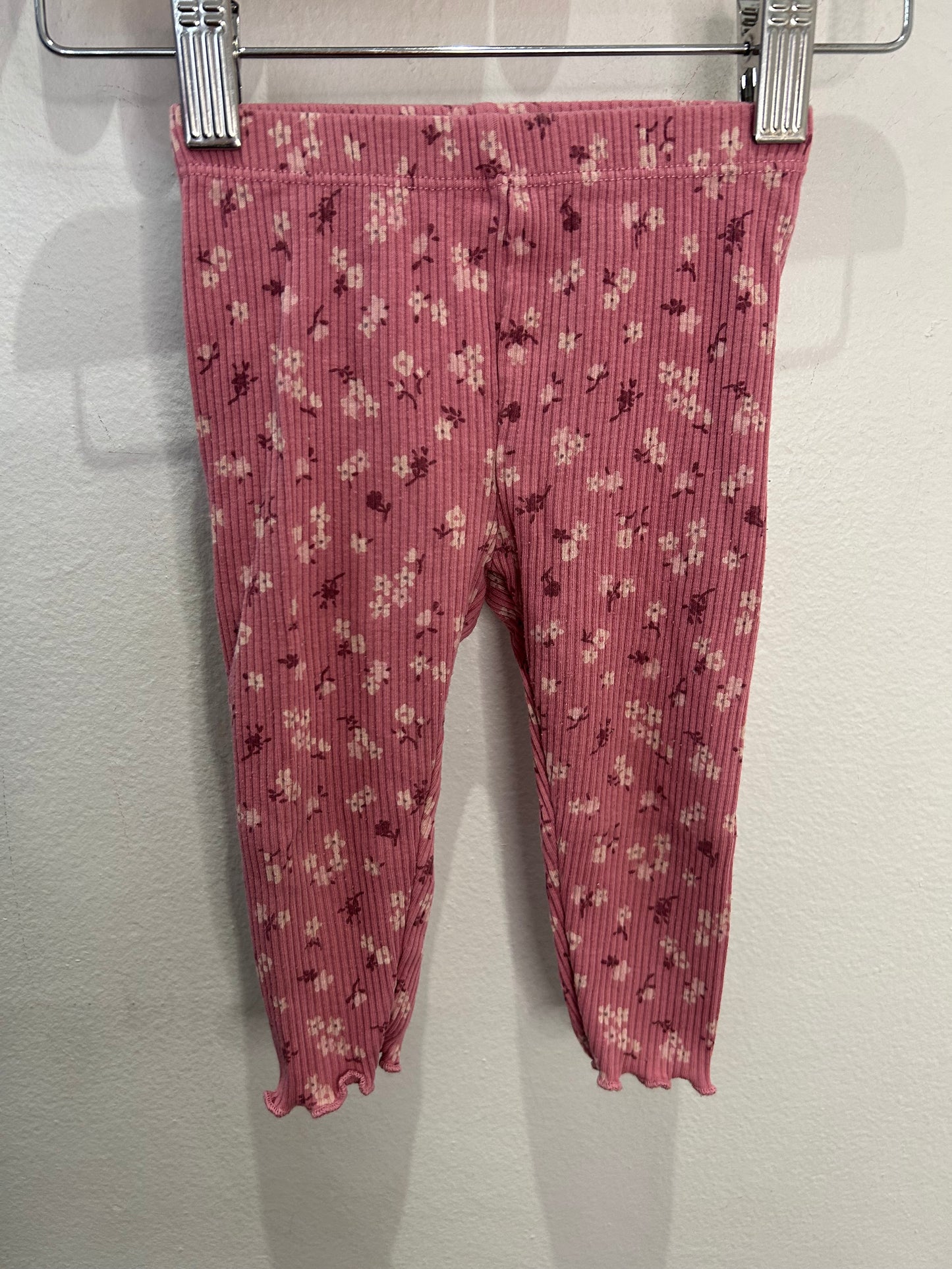 Pink ribbed floral set 12m
