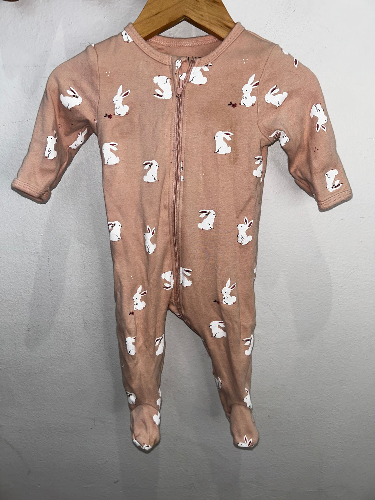Bunnies peach sleeper 3m