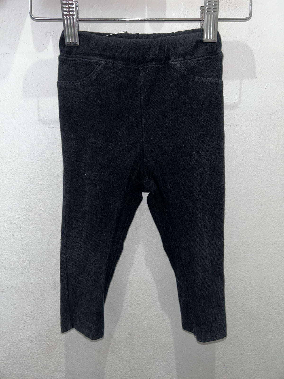 Black leggings w pockets 18-24m