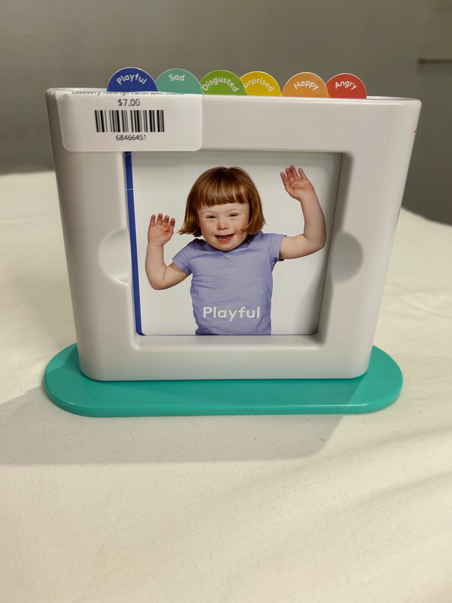 Lovevery feelings cards with stand