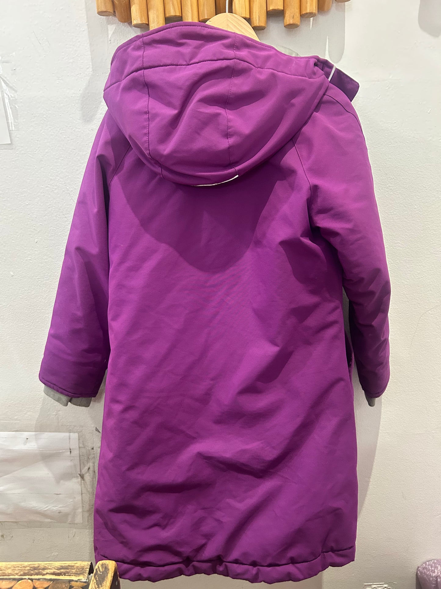 MEC purple longline toaster jacket 8y