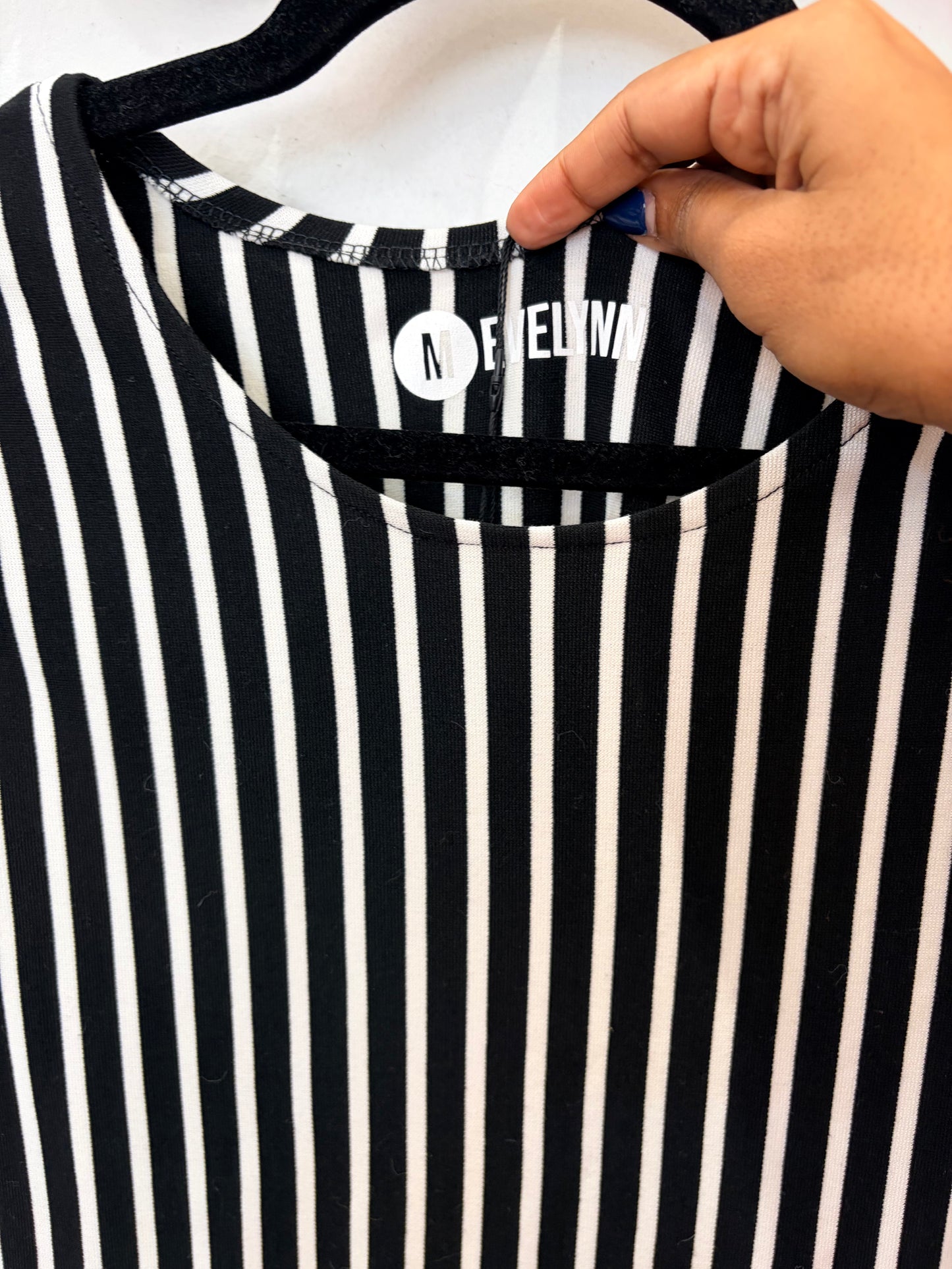 Vertical stripes dress M