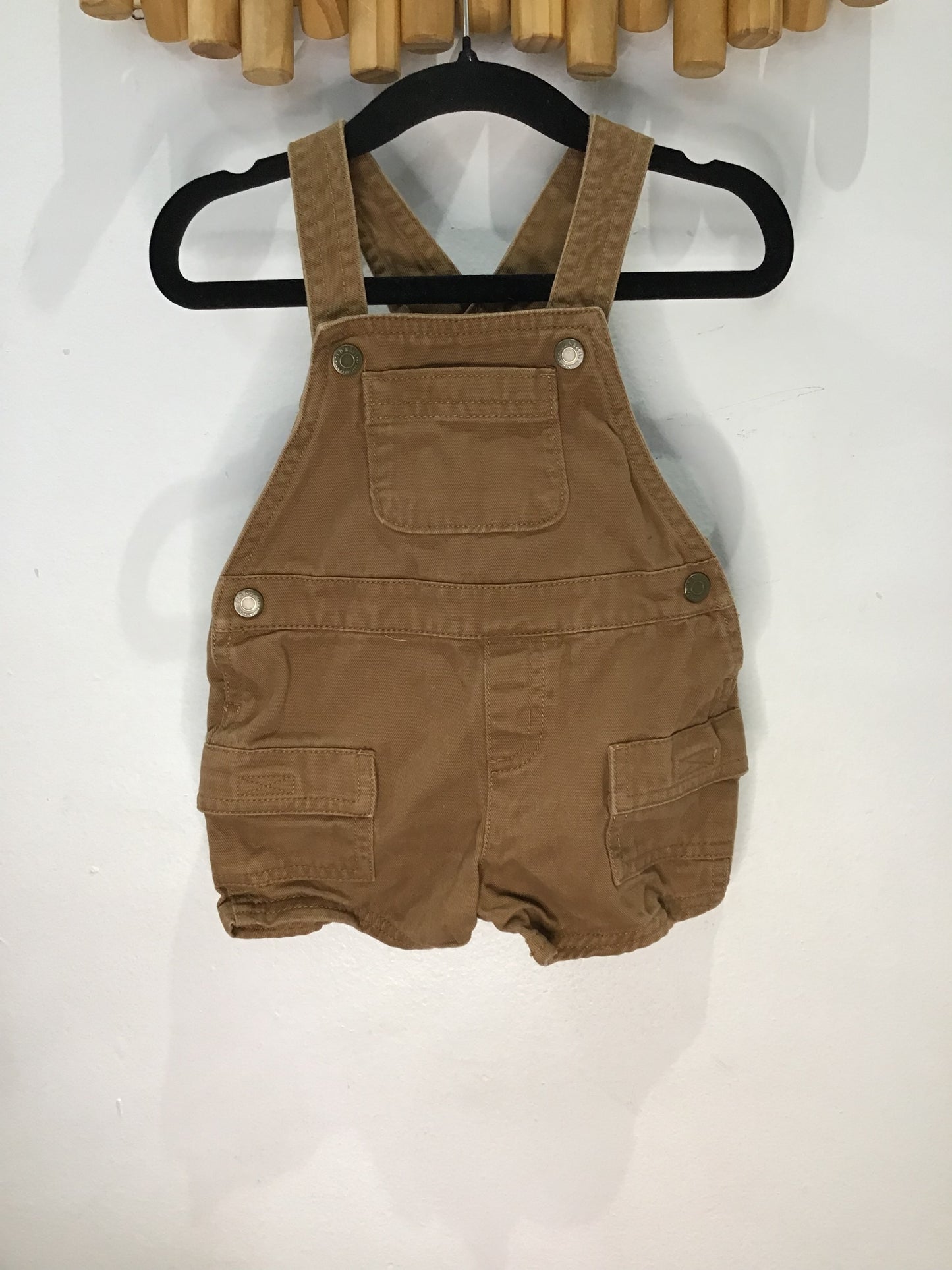 Romper shorty brown 6-12m
