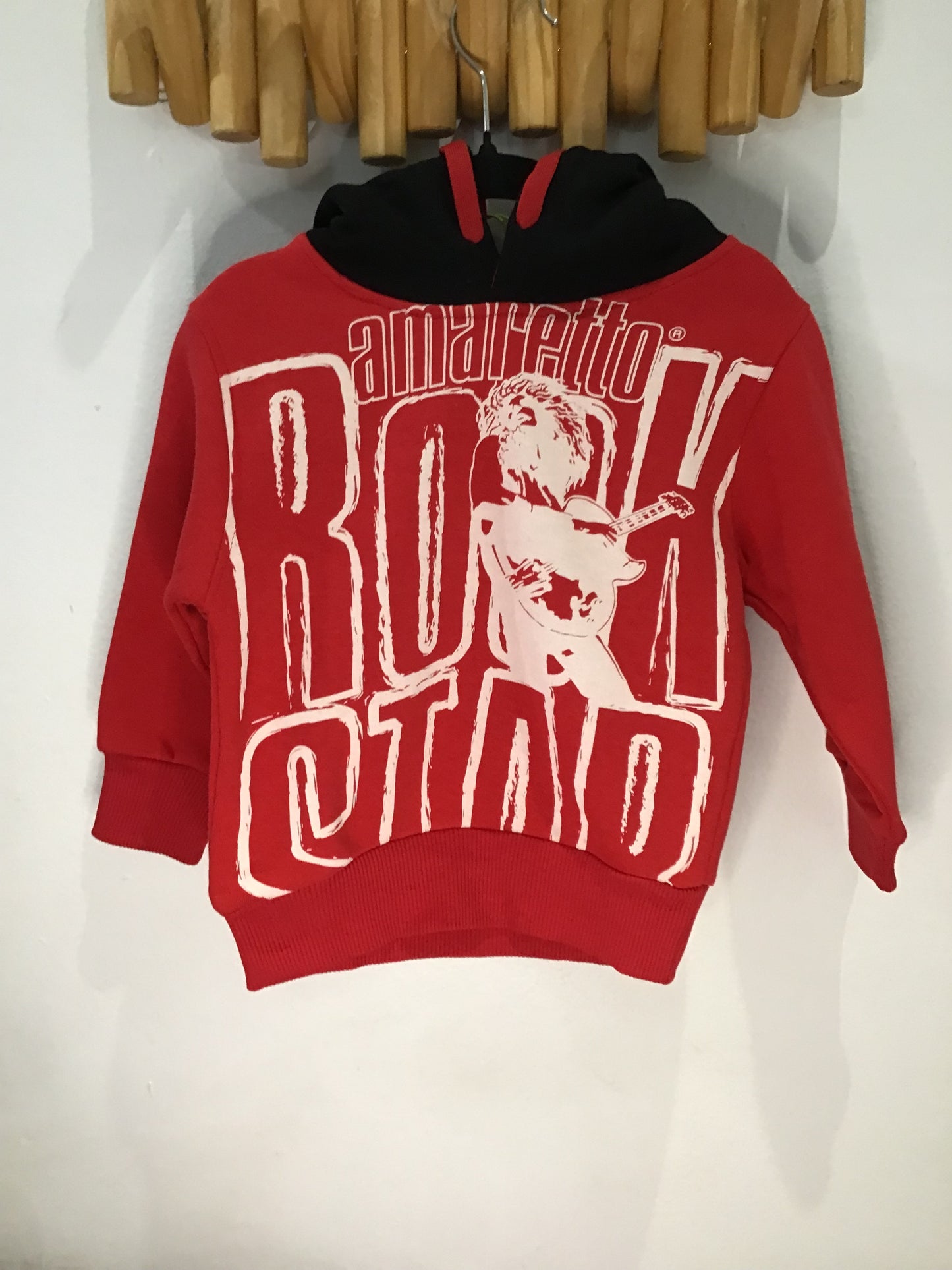 Sweater rockstar red hoodie 4y NEW