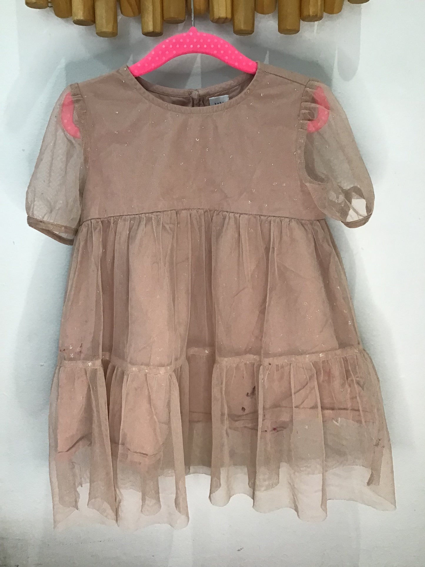 Dress pink tulle 3y*