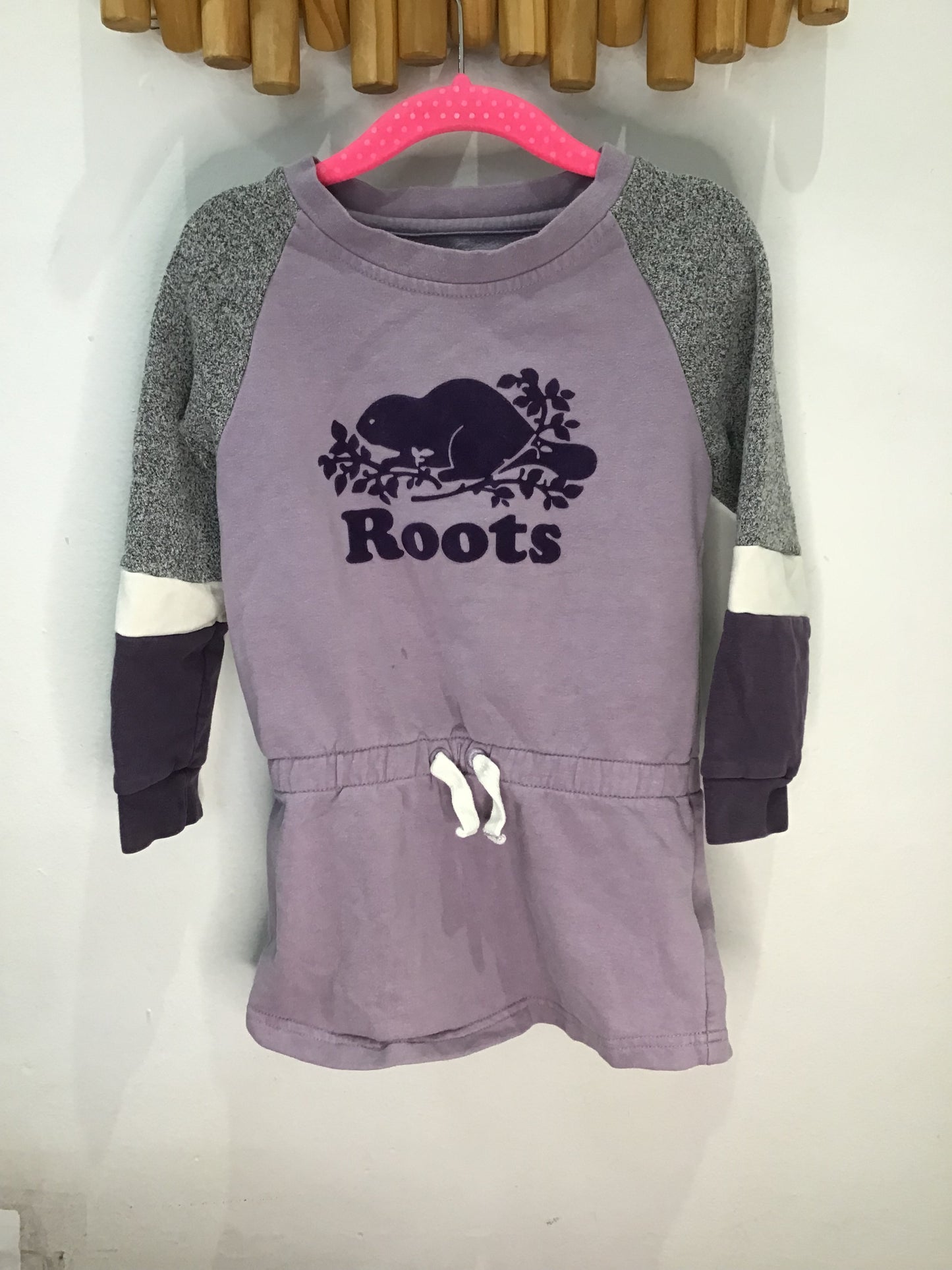 Dress Roots purple 3-4y
