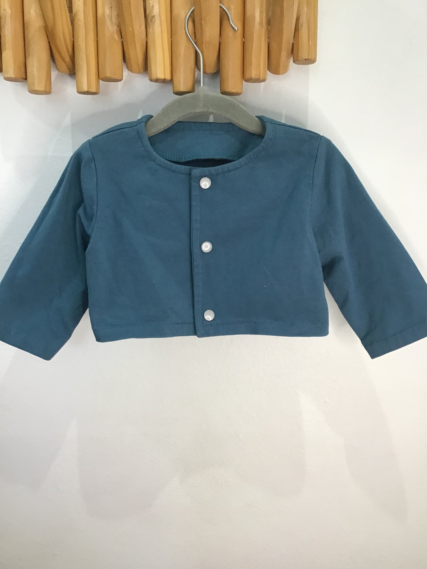 Sweater teal shrug 12-18m