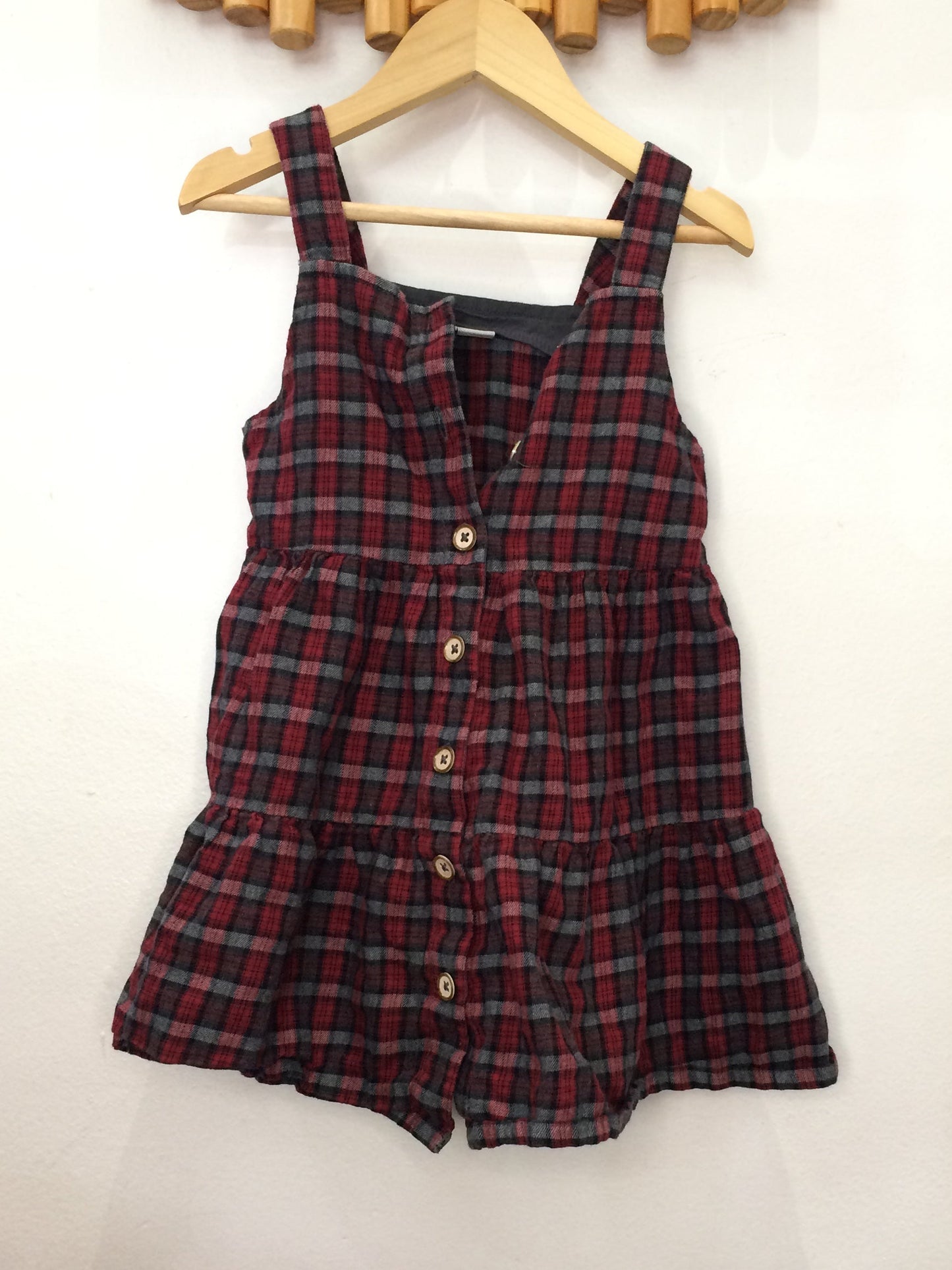 Flannel pinafore 3-4y