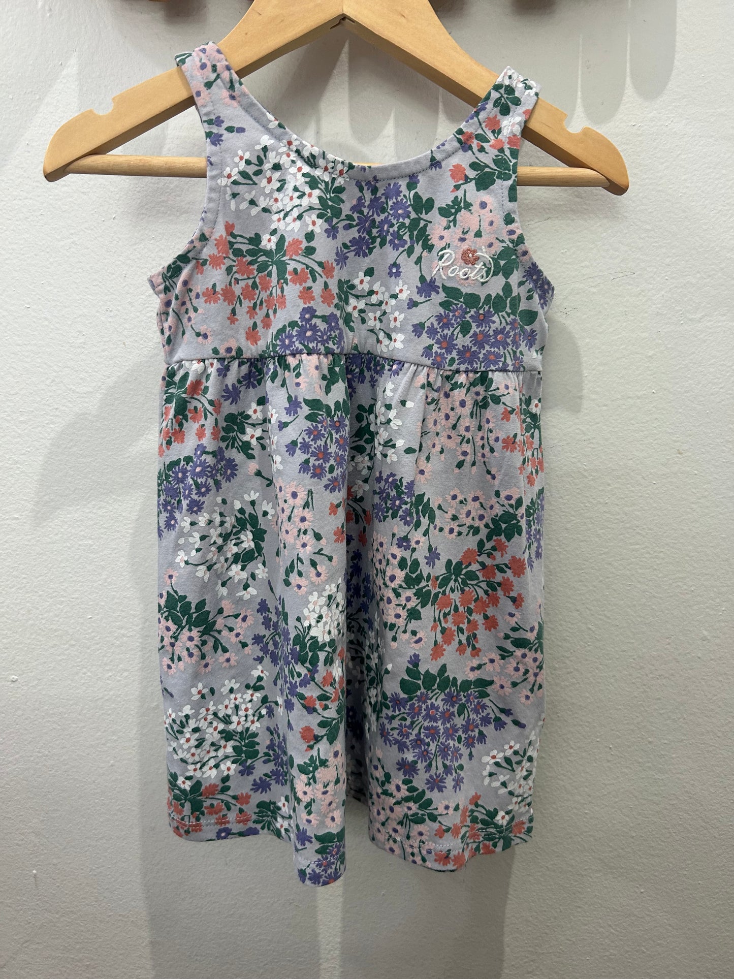 Dress Roots floral 6-12m