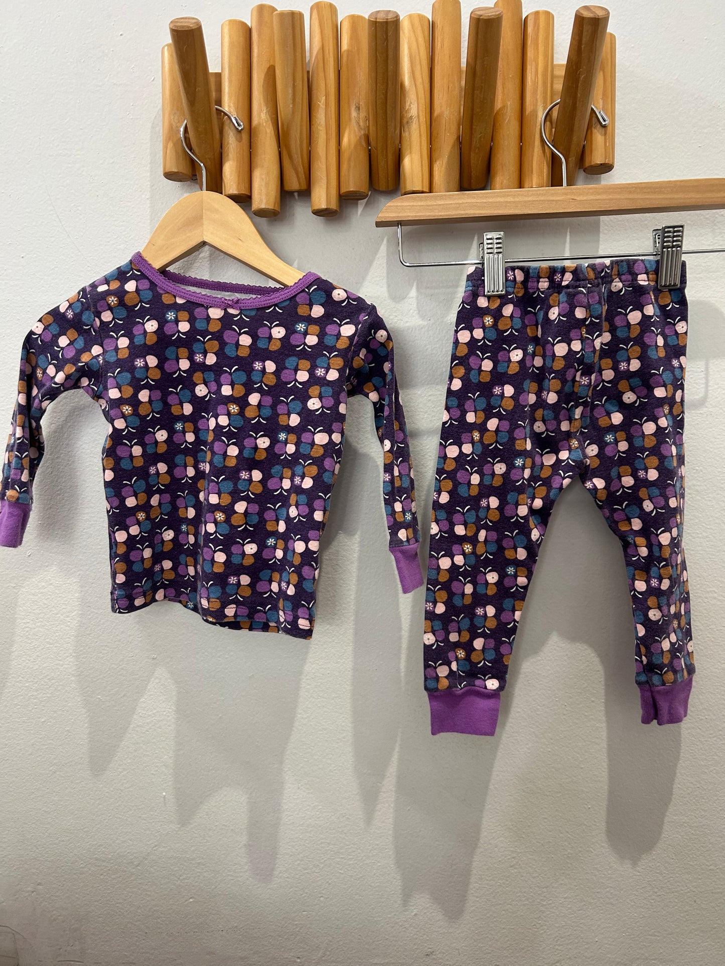 Pyjamas purple print 18m