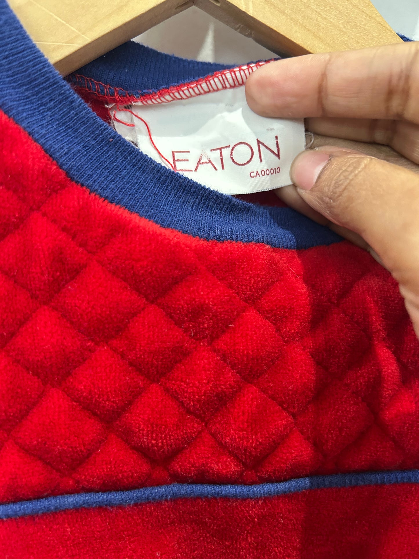 Vintage velour sweater 12m (marked 2y but fits smaller)