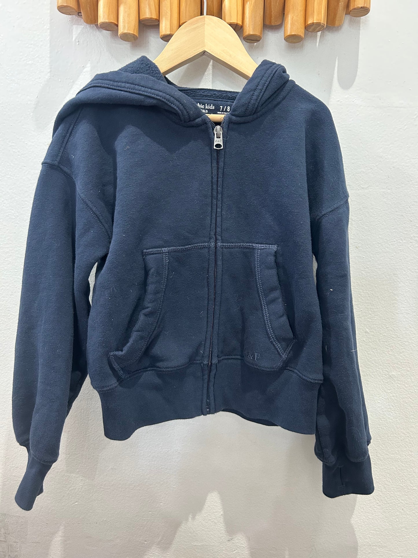 Sweatshirt navy A&F 7-8y