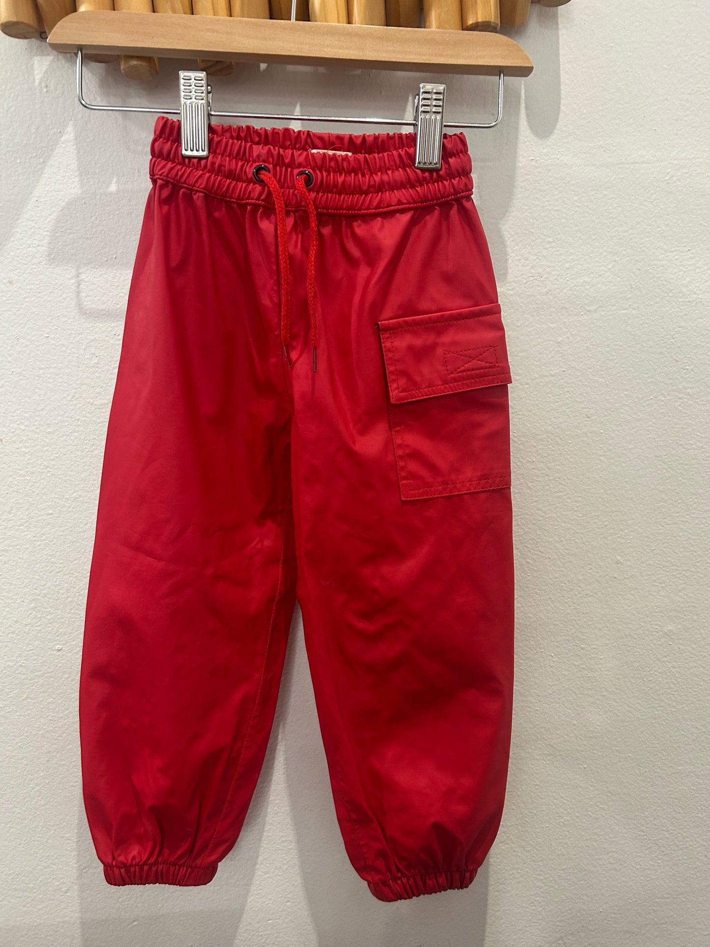 Pants red rainpants 2y