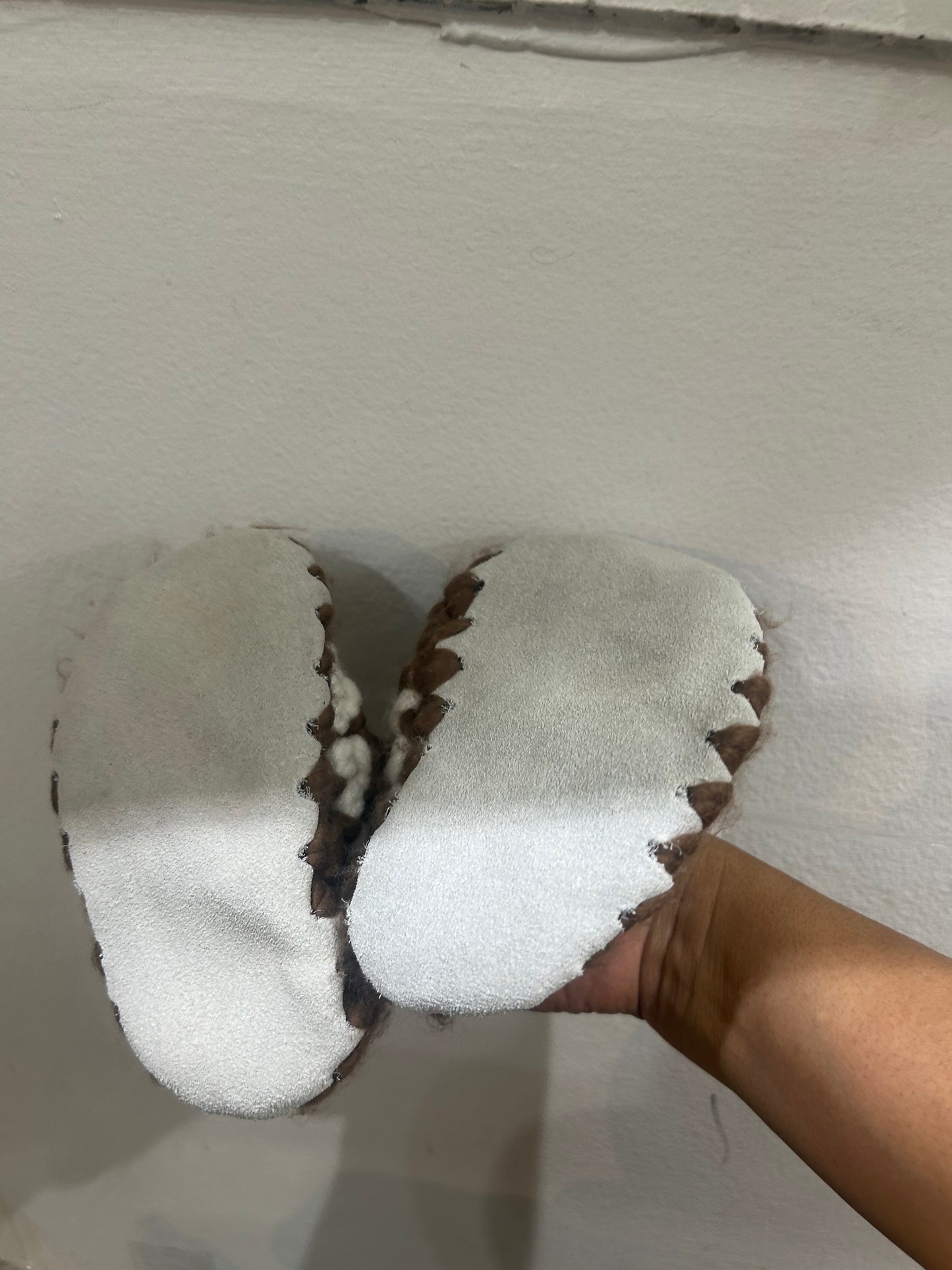 C6 brown wool booties