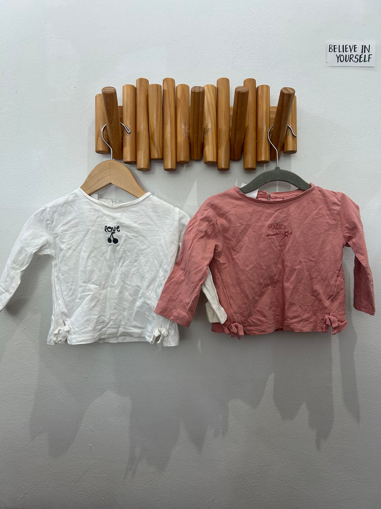 Tee two pack love and magic 6-9m
