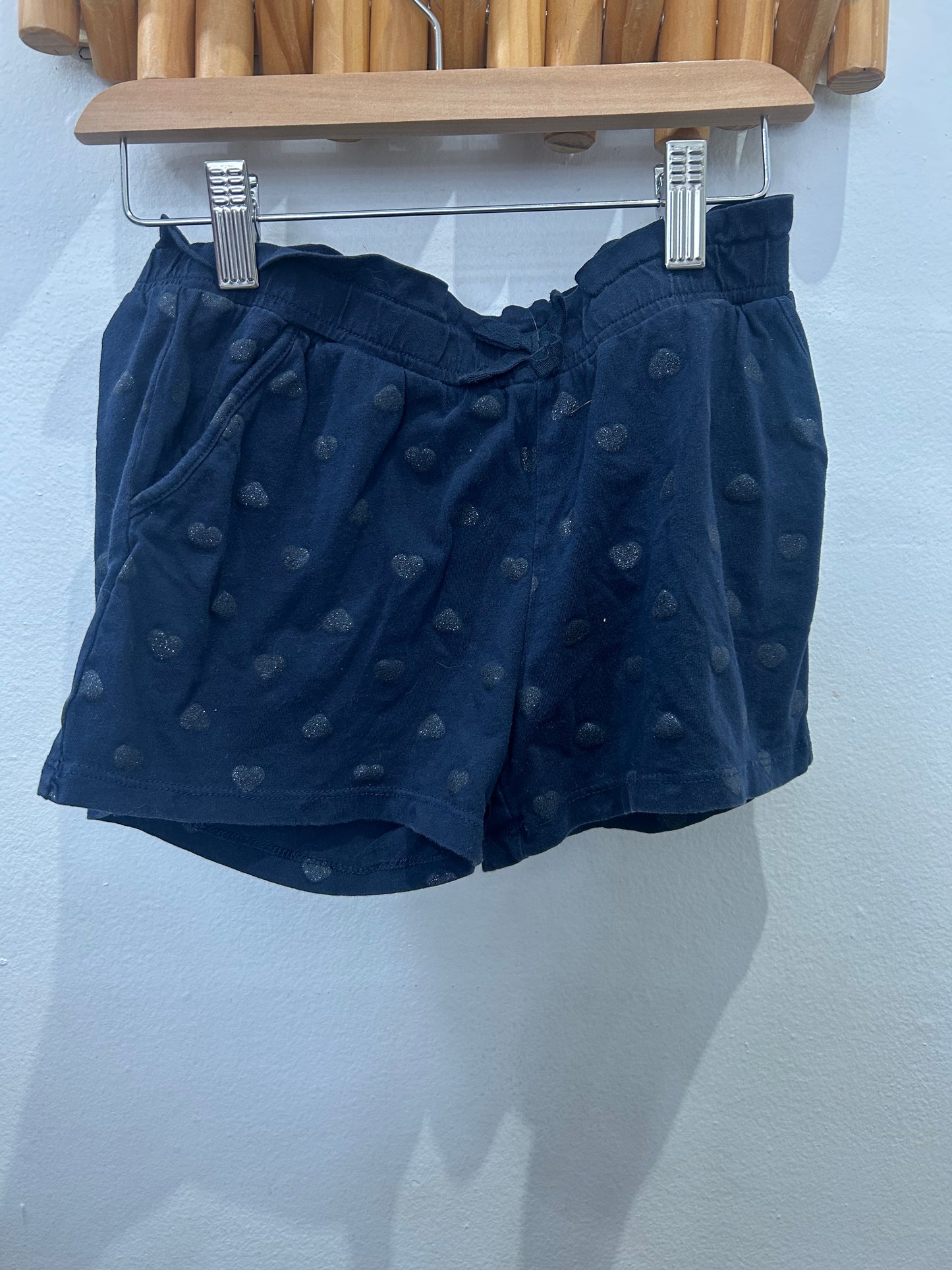 Shorts sparkly hearts 8-10y