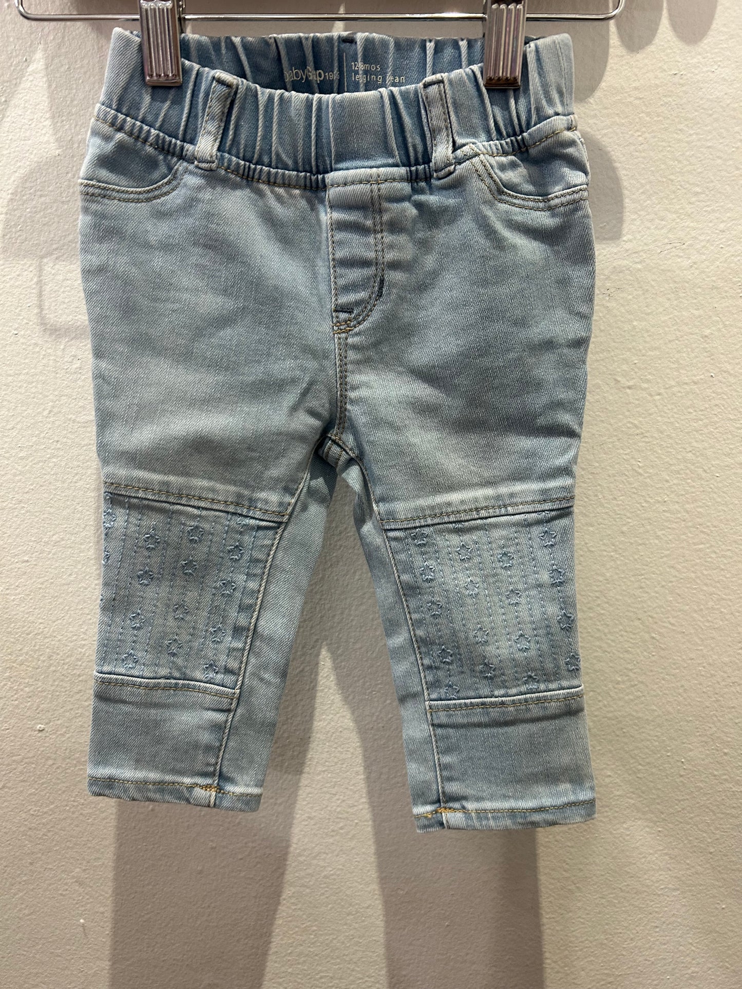 Pants embroidered jeggings 12-18m