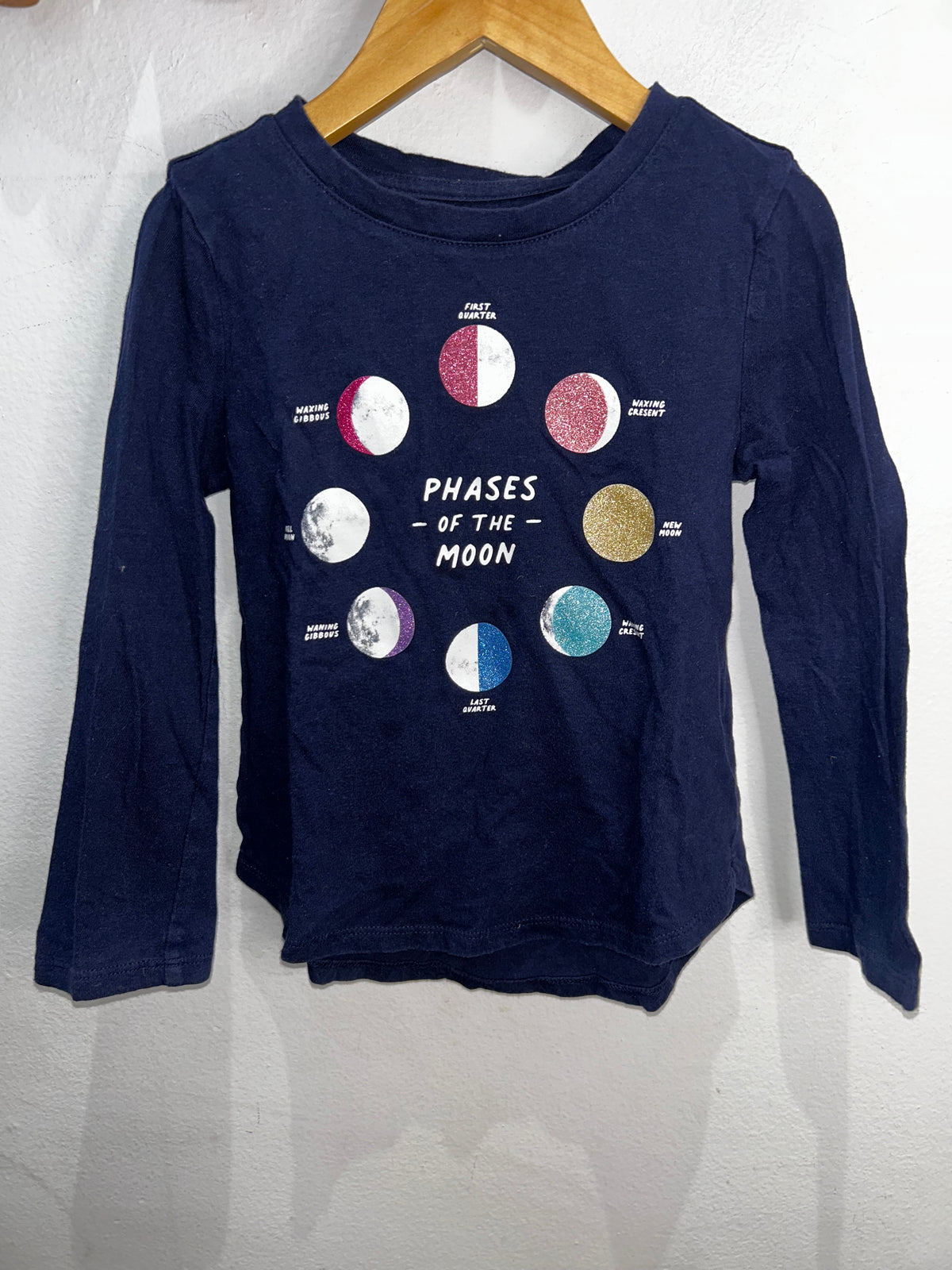Phases of the moon longsleeve 4-5y