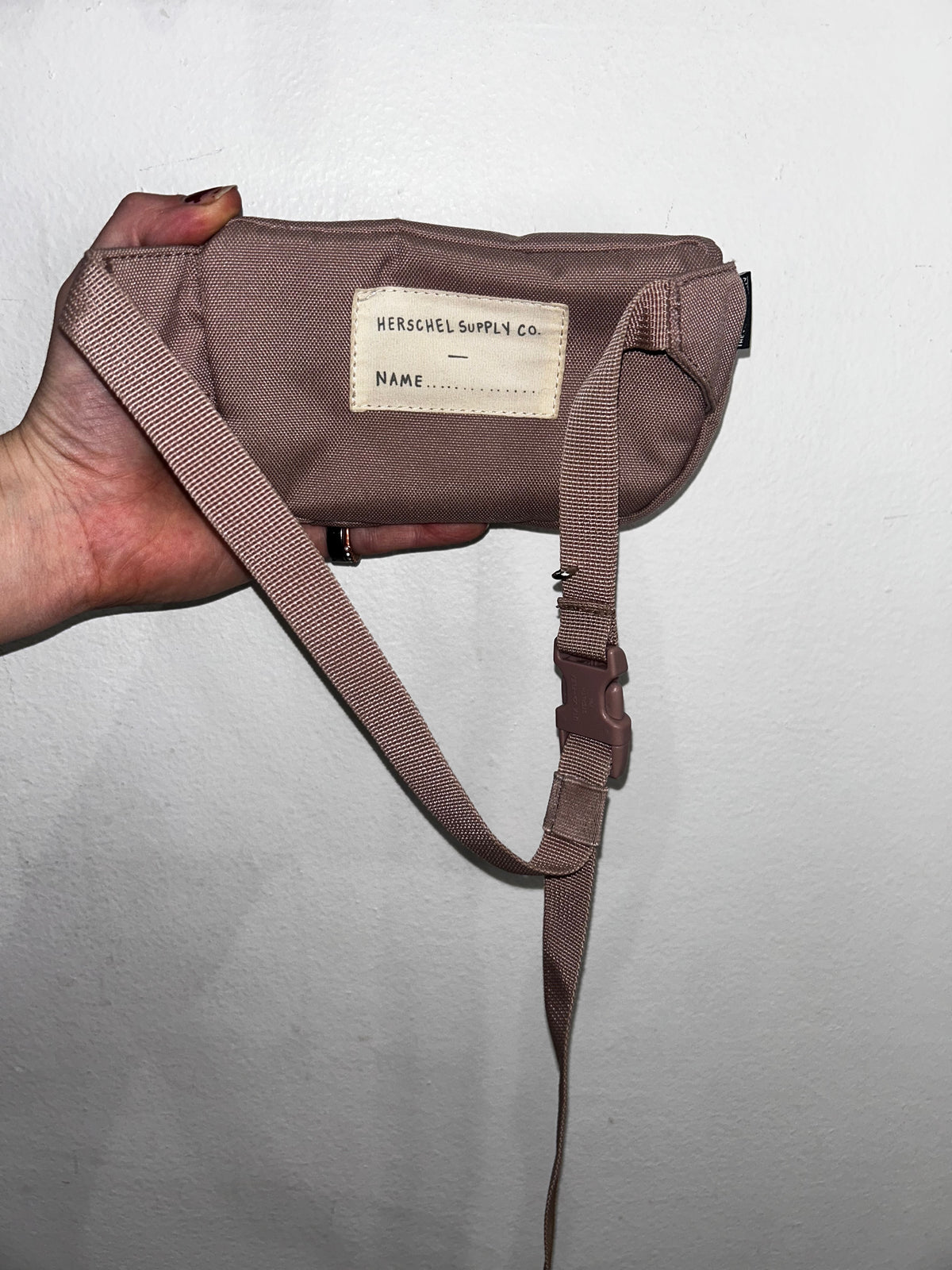 Herschel pink fanny pack