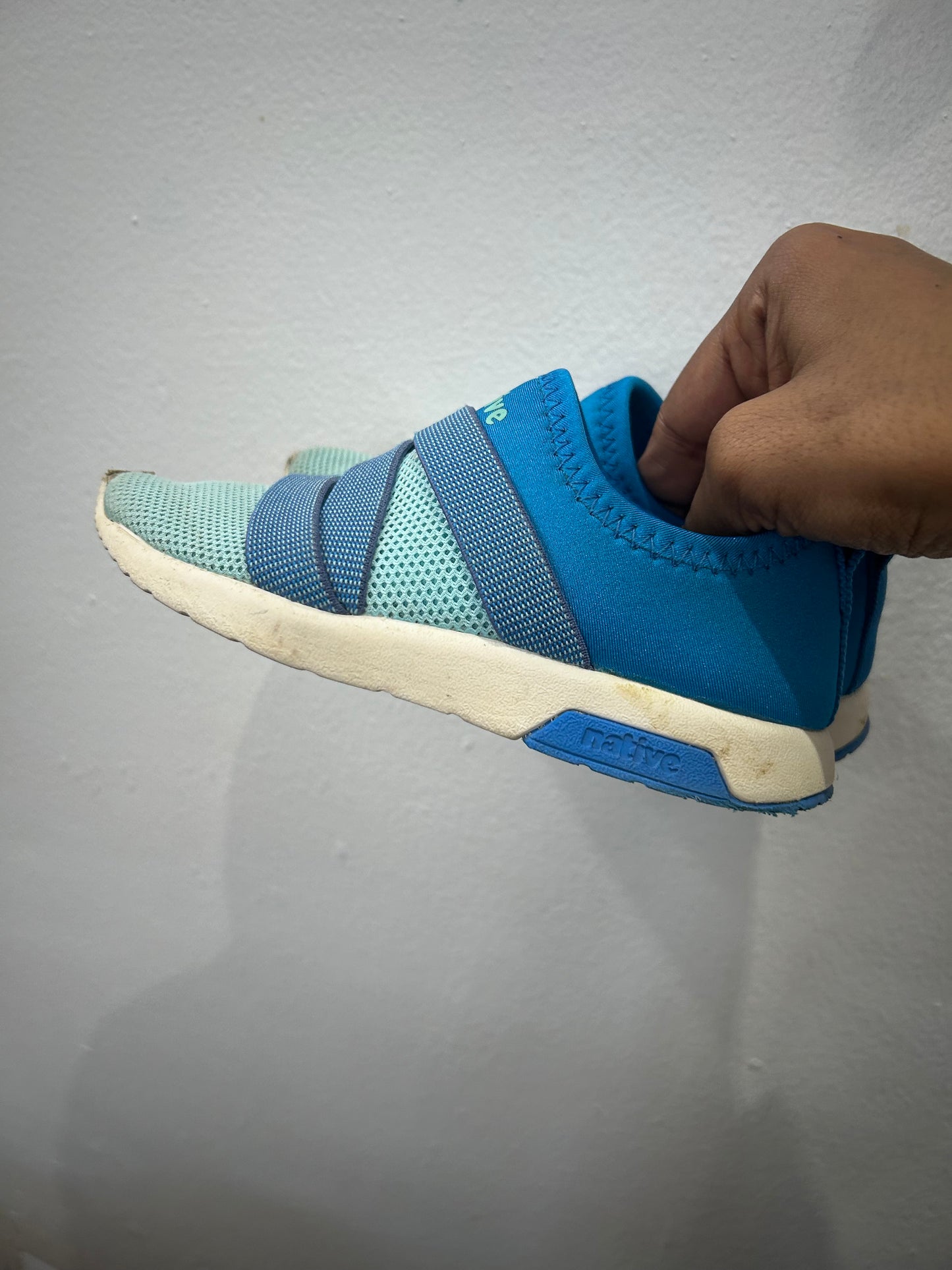 C10 blue Native pull-on shoes