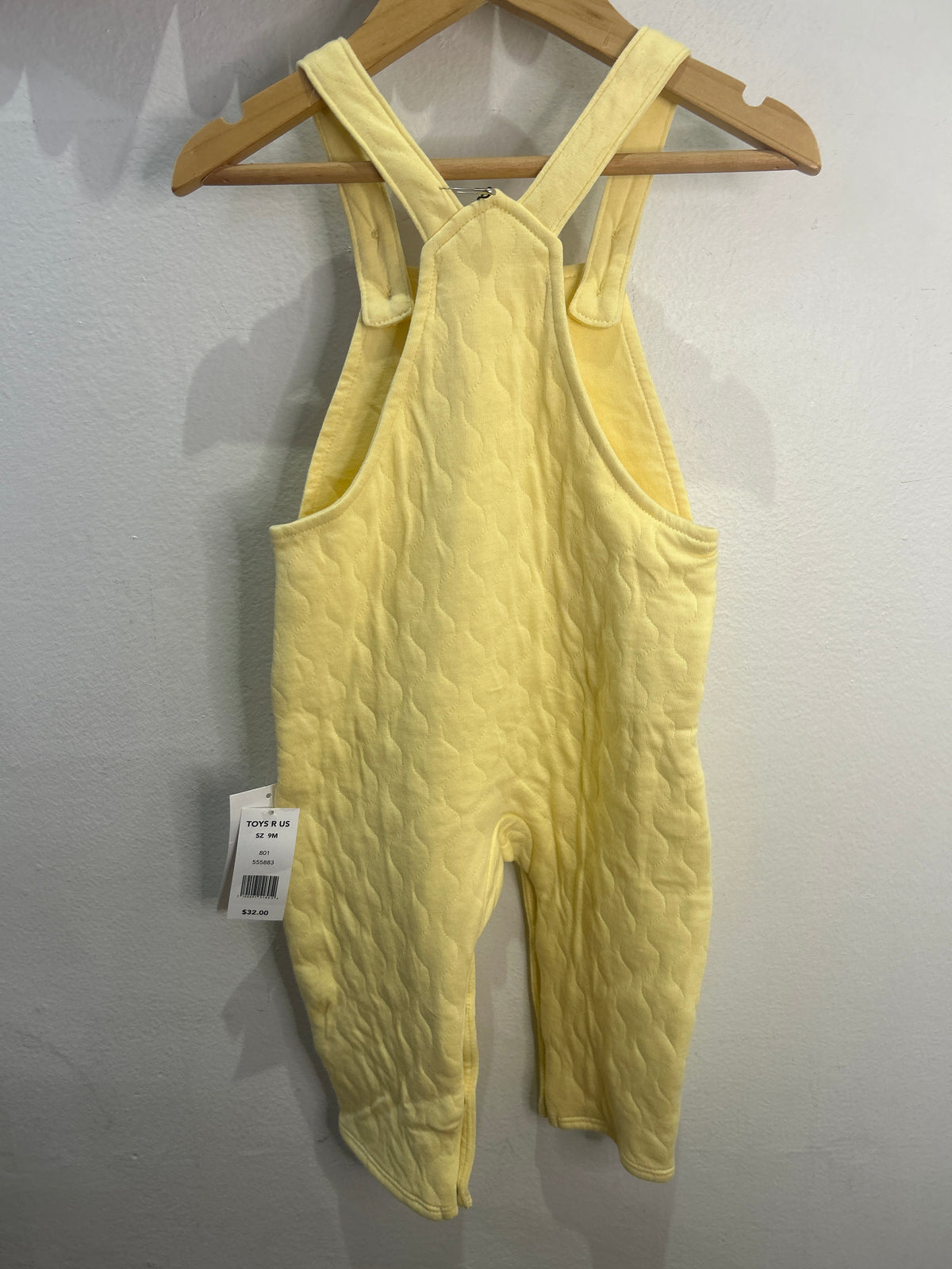 Yellow quilted romper 9-12m