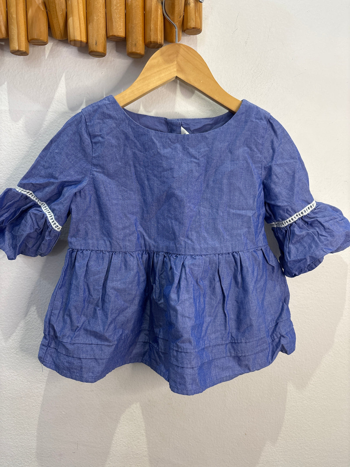 Janie and Jack blue blouse 4y