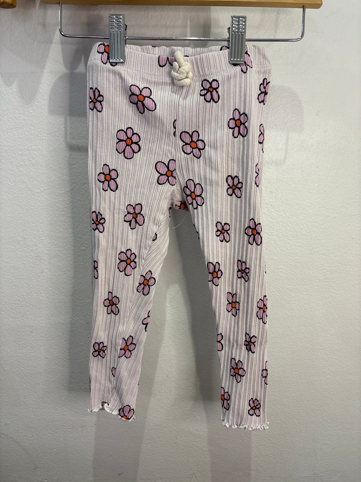 Purple flowers pants 2-3y