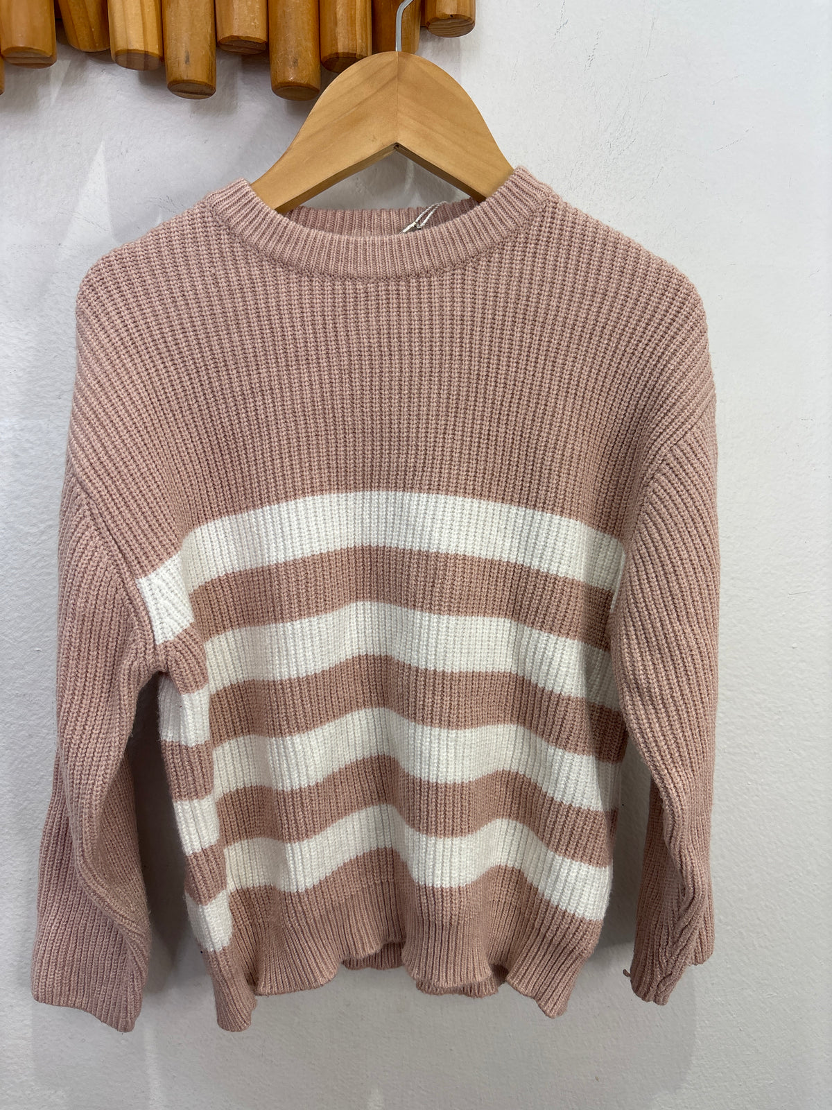 Mauve stripes sweater 4-5y