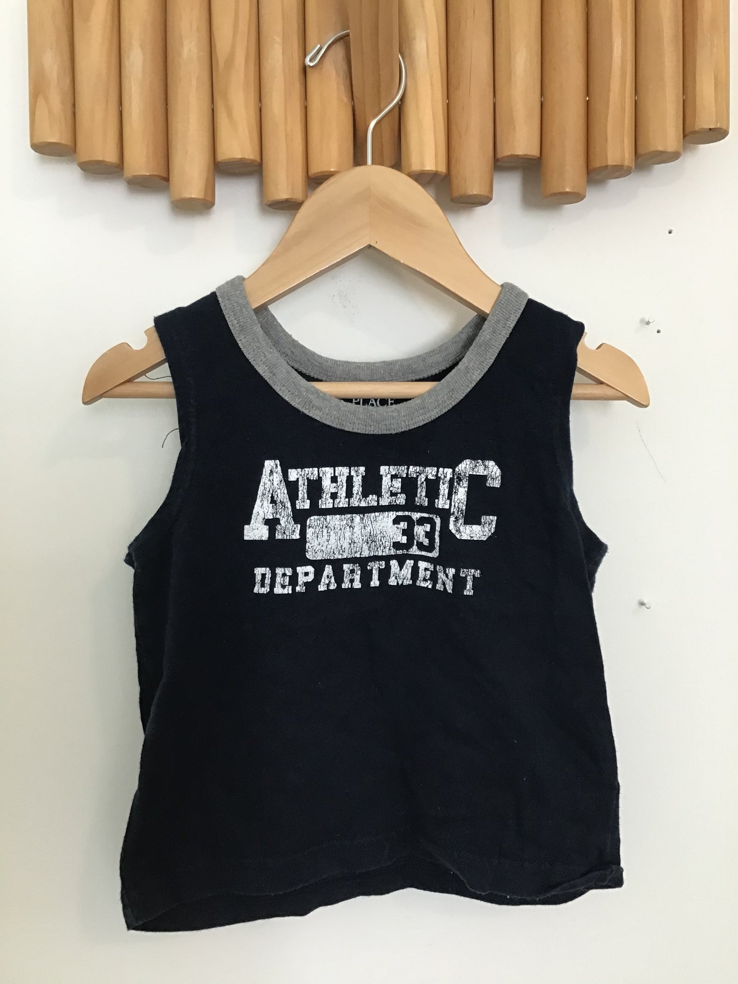 Navy lettered tanktop 12m