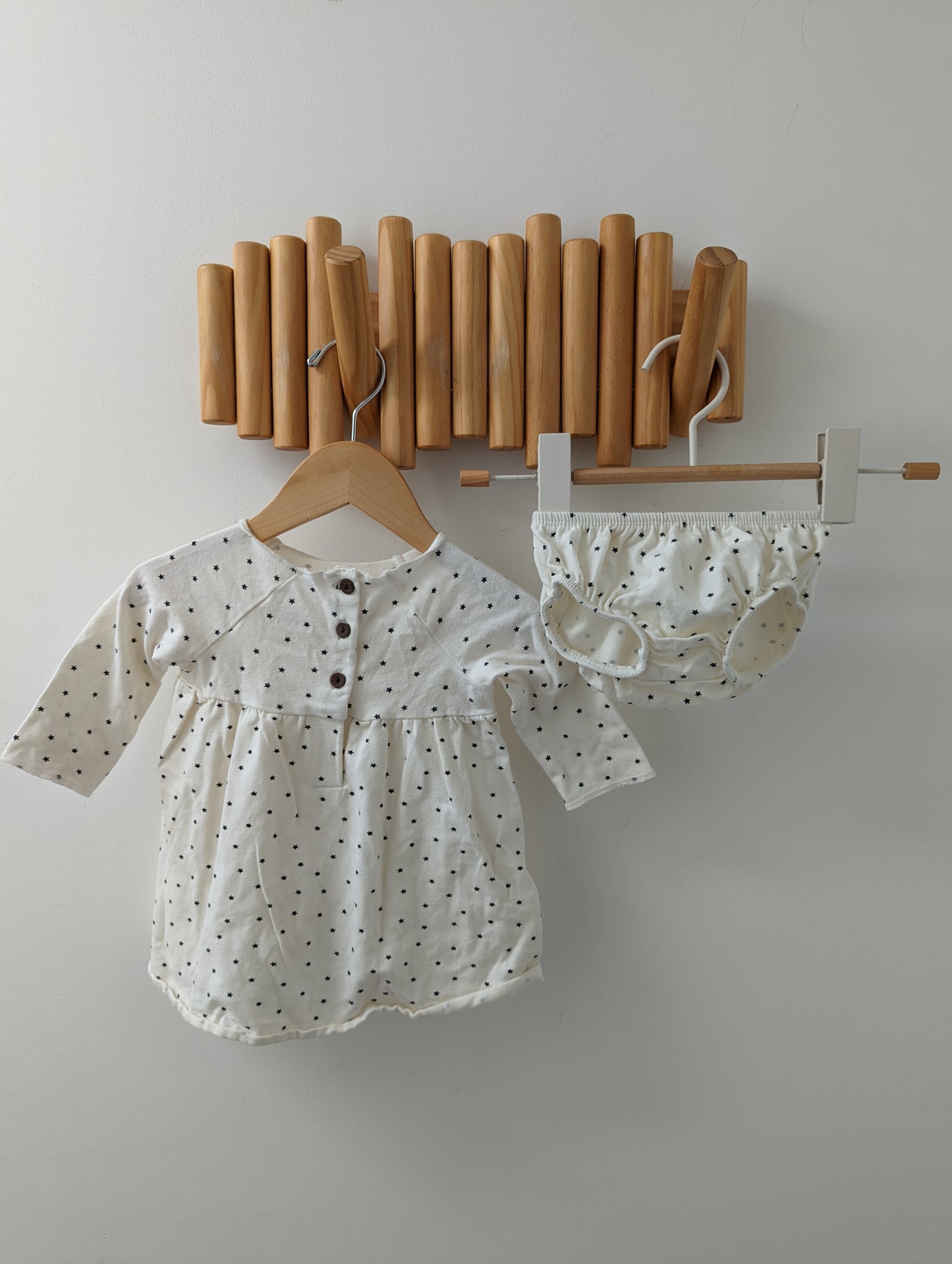 Stars Dress and Bloomers 3-6m