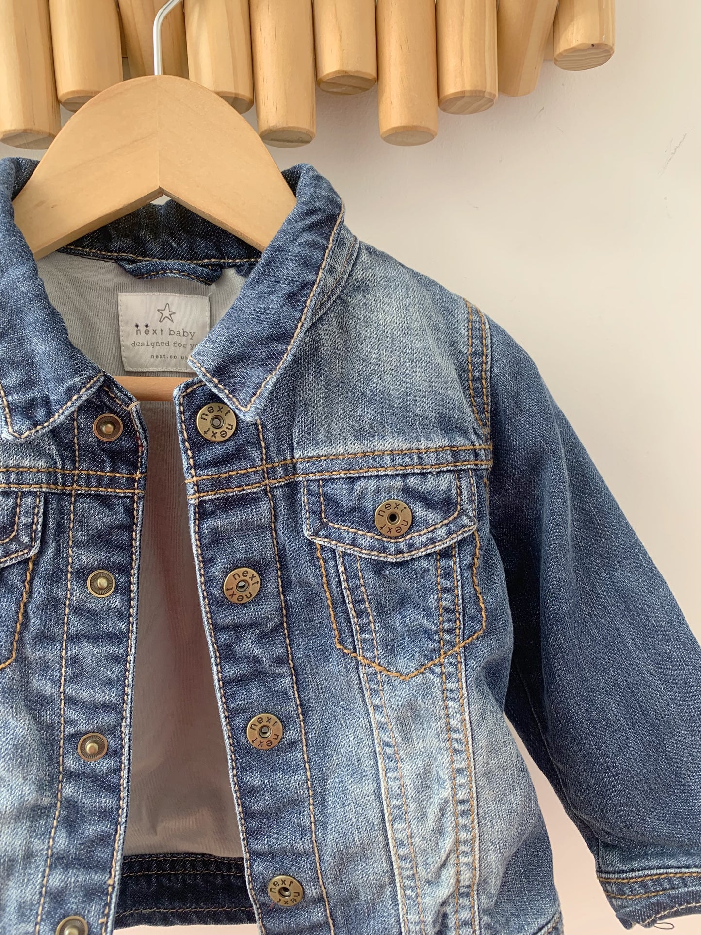 Soft jean jacket 9-12m