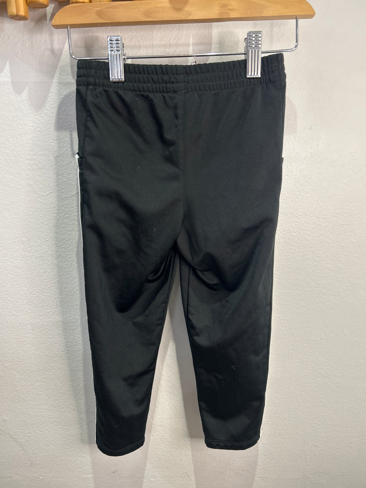 Adidas side stripe track pants 4y