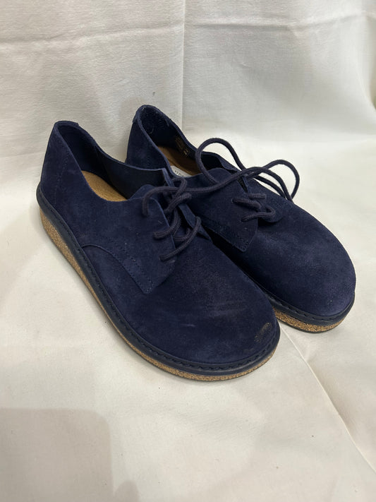 Y3 Birkenstock blue shoes