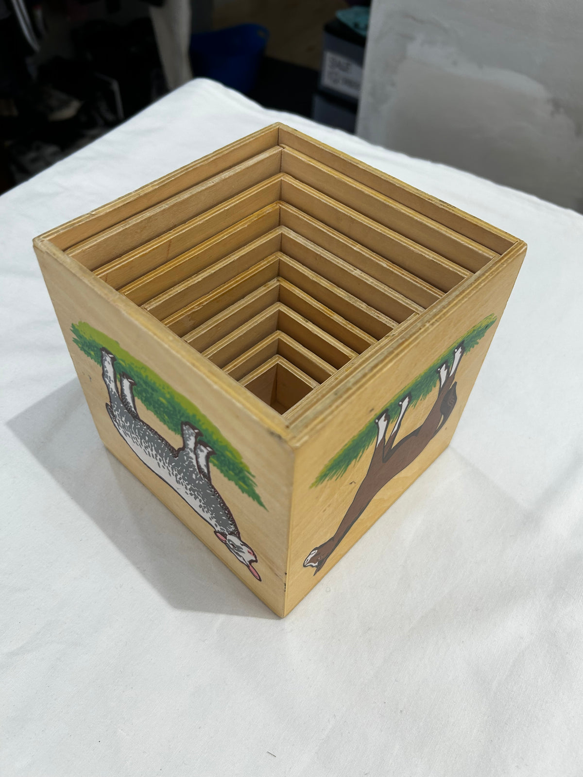 Melissa & Doug wooden animals stacker