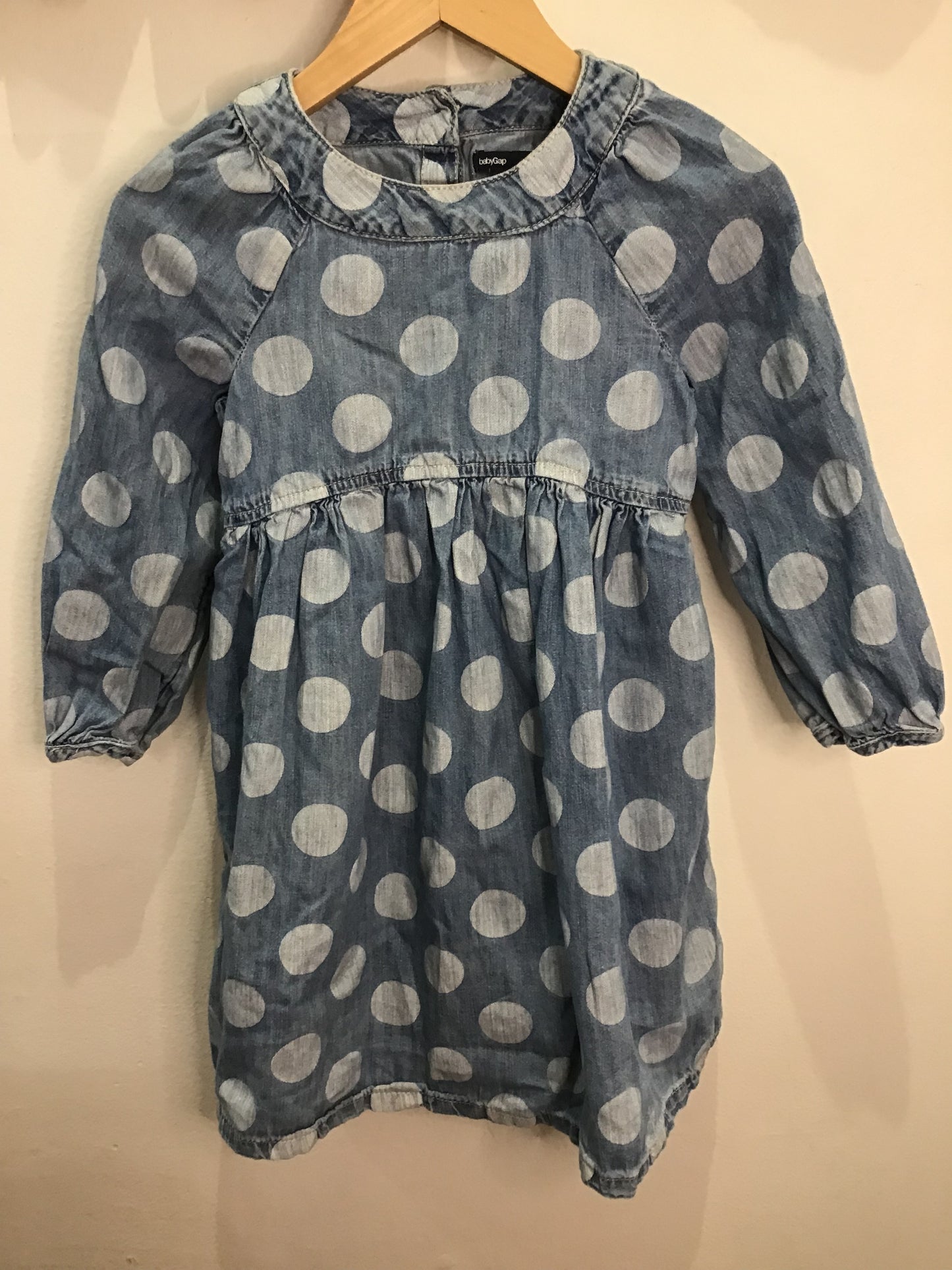 Dress polka dots denim 5y