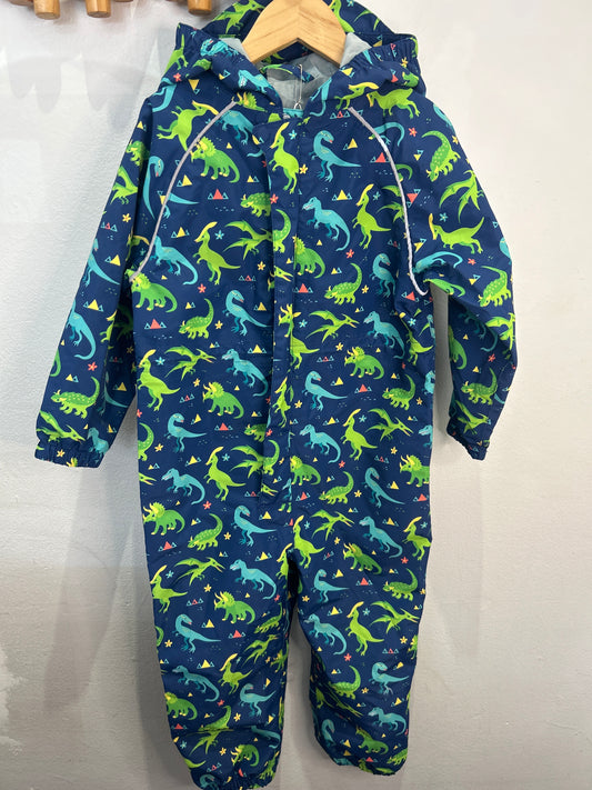 Jan & Jul dino one-piece rainsuit 3y