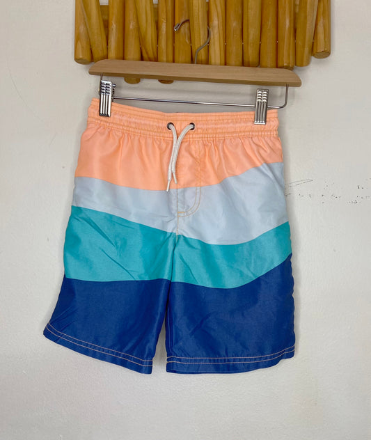 Tri colour swim shorts 6y