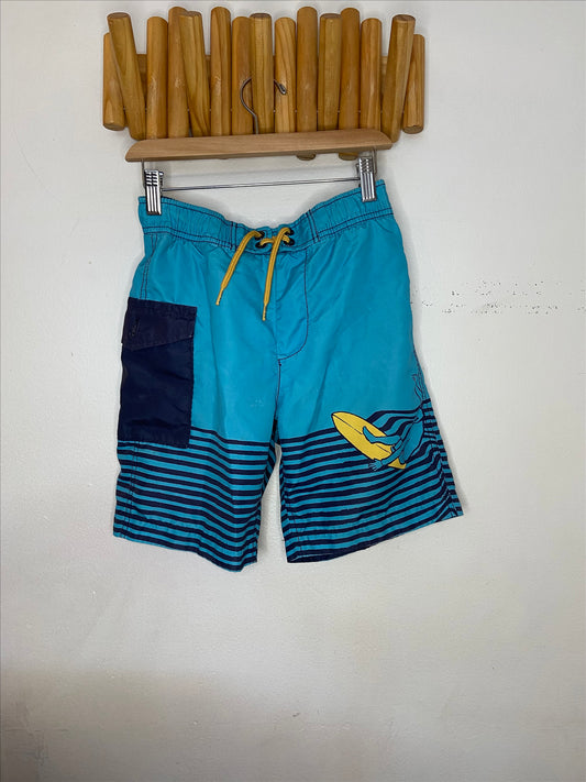 Blue stripe swim shorts 8y