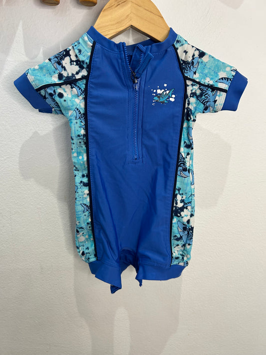 Blue pattern swimsuit 3m