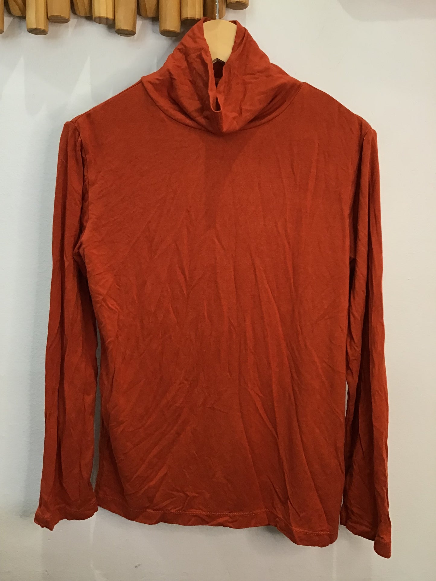 Turtleneck Kickeepants bamboo orange 8-10y