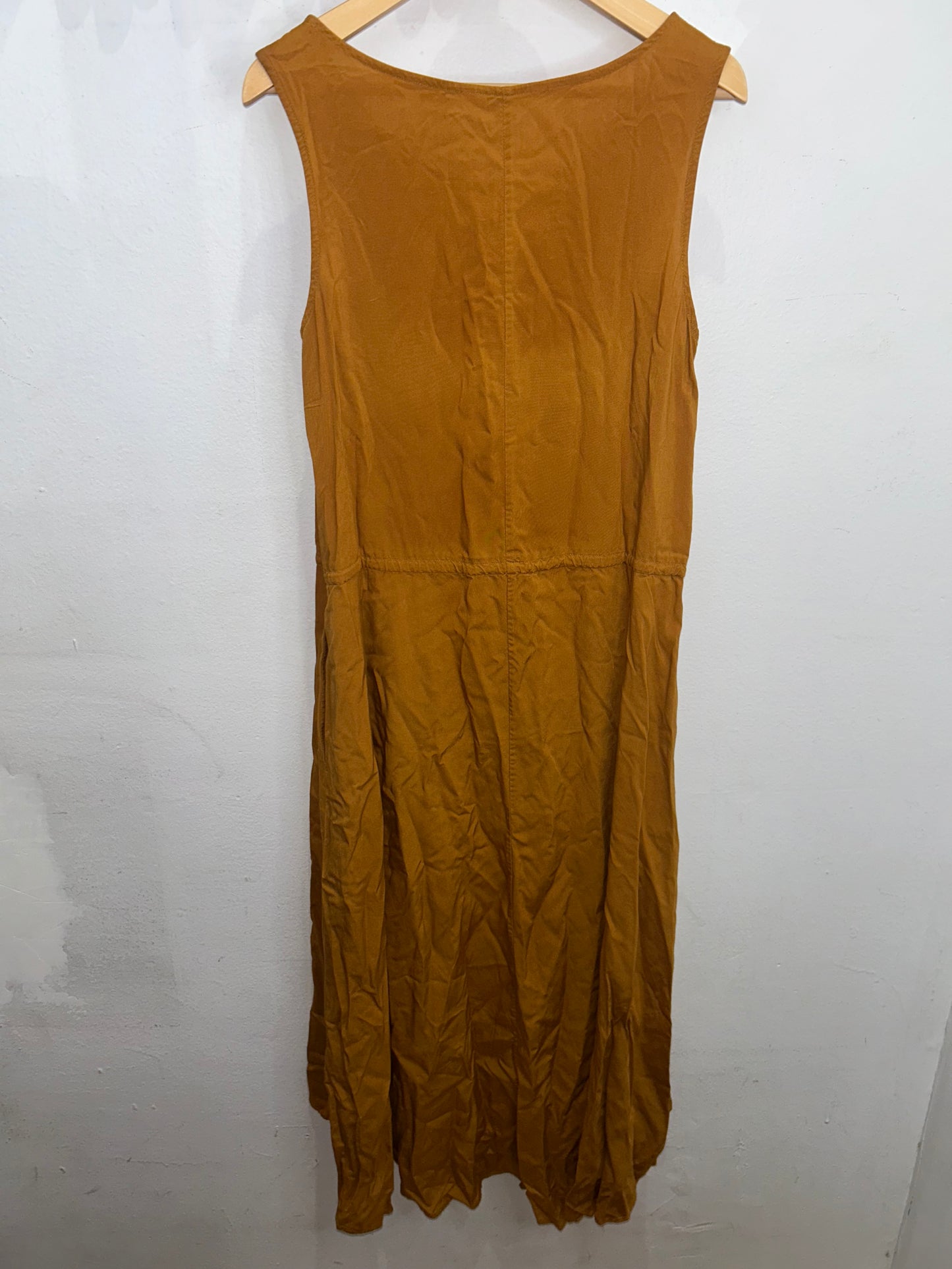 Uniqlo mustard midi dress adult XS