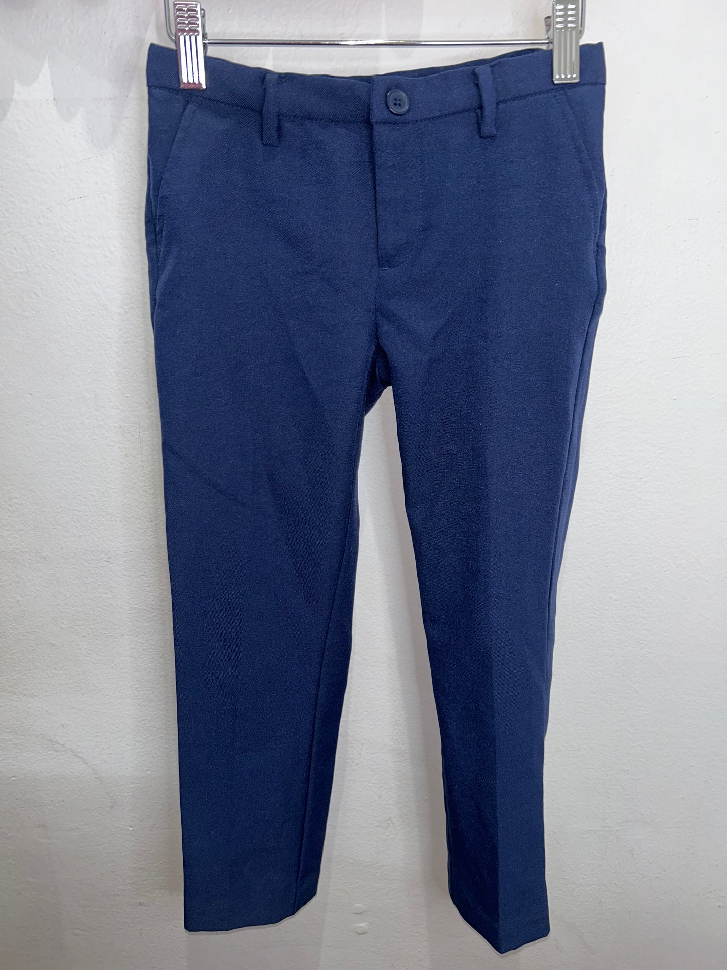 Navy suit and pants set 6-7y