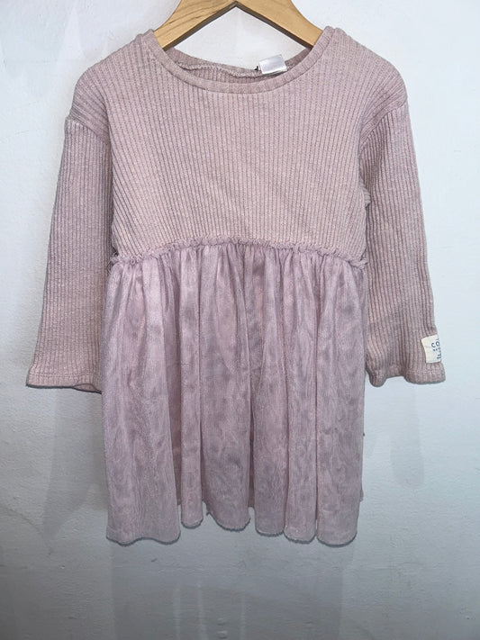 Light pink sweater dress 3y