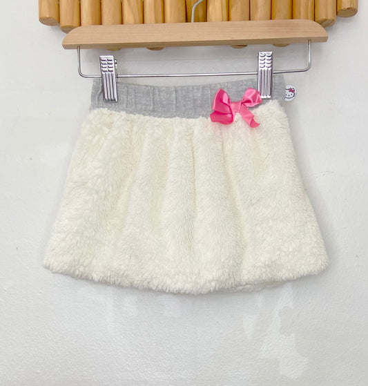 White furry skirt 24m